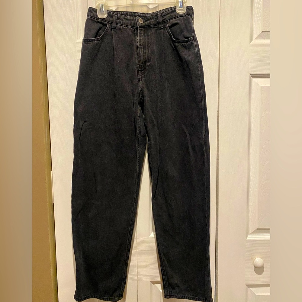 H&M loose high waisted black jeans
